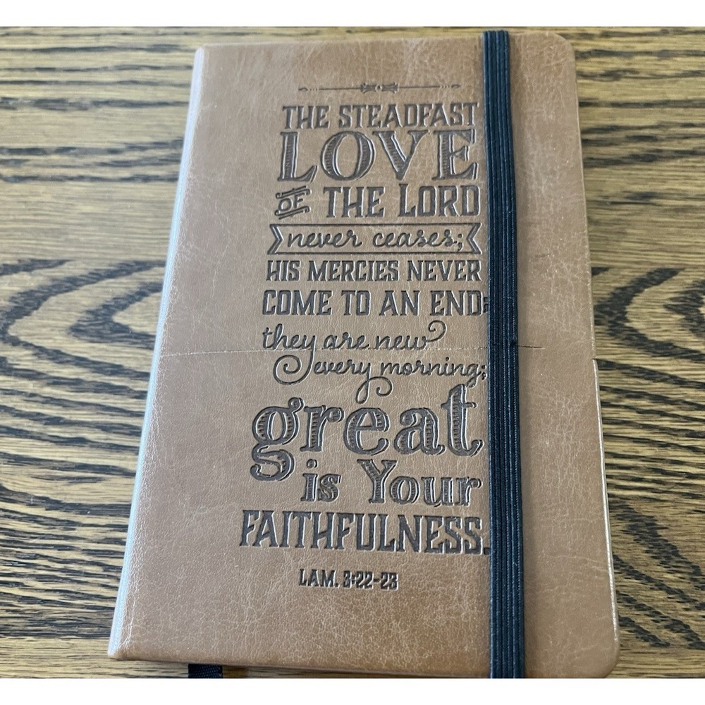 2015 Christian Art Gifts Journal Diary Bible Verses‎ Faux Leather Cover Unused
